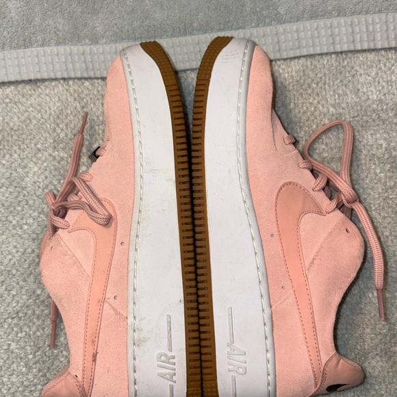 Nike Shoes - Nike Air Force Ones Pink and White Sneakers w/intact Gum size 9